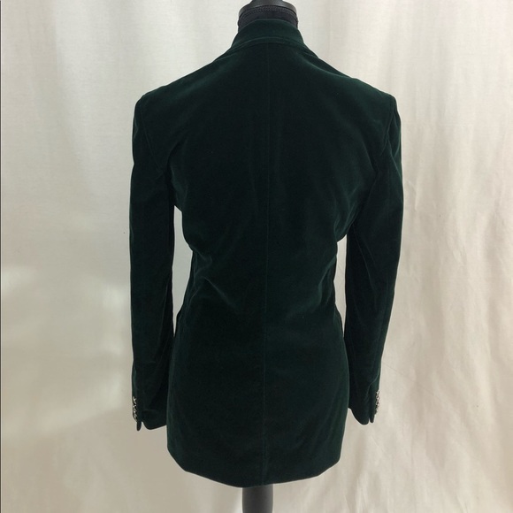 Ralph Lauren Classic Velvet Green Blazer - Picture 6 of 8